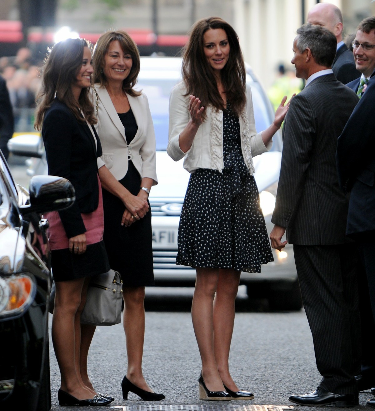 Royal wedding - Kate Middleton with mother and sister