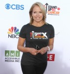 Katie Couric at the sixth biennial Stand Up To Cancer (SU2C) telecast at the Barker Hangar in Santa Monica