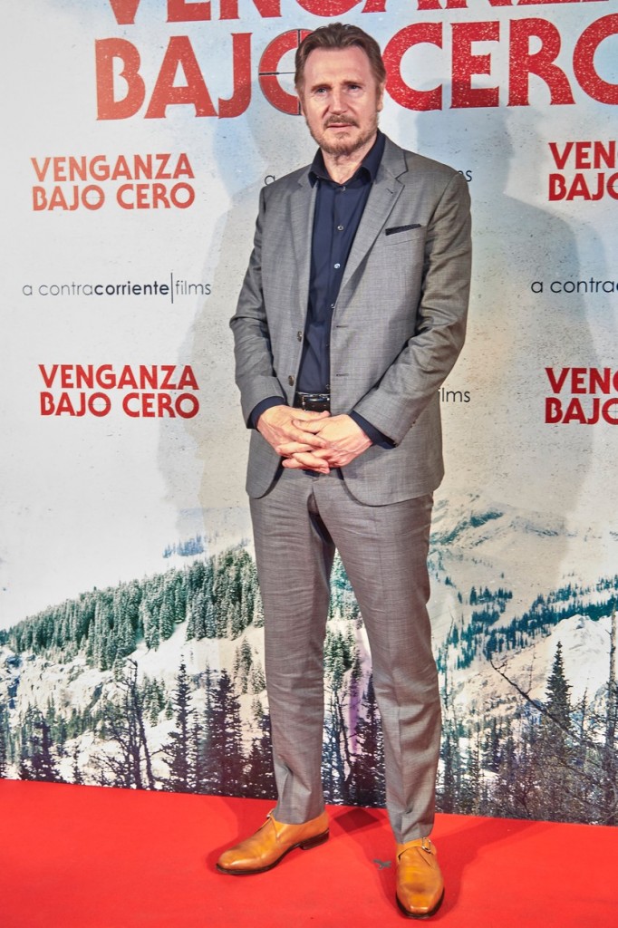 Cold Pursuit Madrid premiere starring Liam Neeson