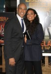 Rosario Dawson, Cory Booker attendstthe premiere of "Zombieland: Double Tap" in Los Angeles