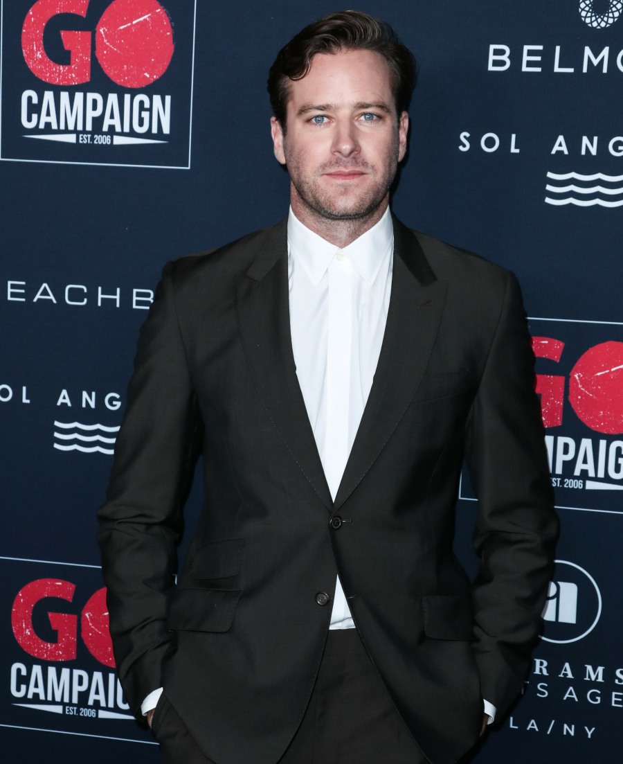 Actor Armie Hammer arrives at the 13th Annual GO Campaign Gala 2019 held at NeueHouse Hollywood on November 16, 2019 in Hollywood, Los Angeles, California, United States.