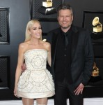 Gwen Stefani and Blake Shelton arrive at the 62nd Annual GRAMMY Awards held at Staples Center on January 26, 2020 in Los Angeles, California, United States.