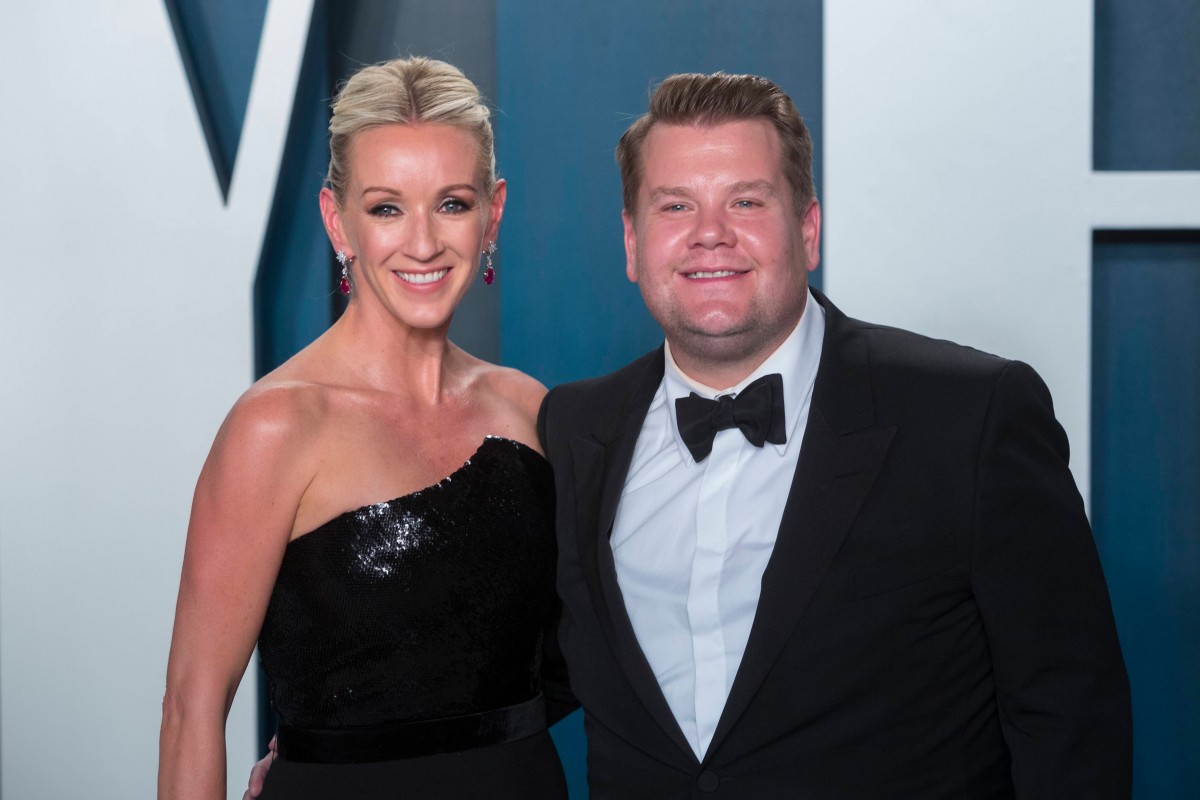 James Corden and Julia Carey attend the Vanity Fair Oscar Party at Wallis Annenberg Center for the P...