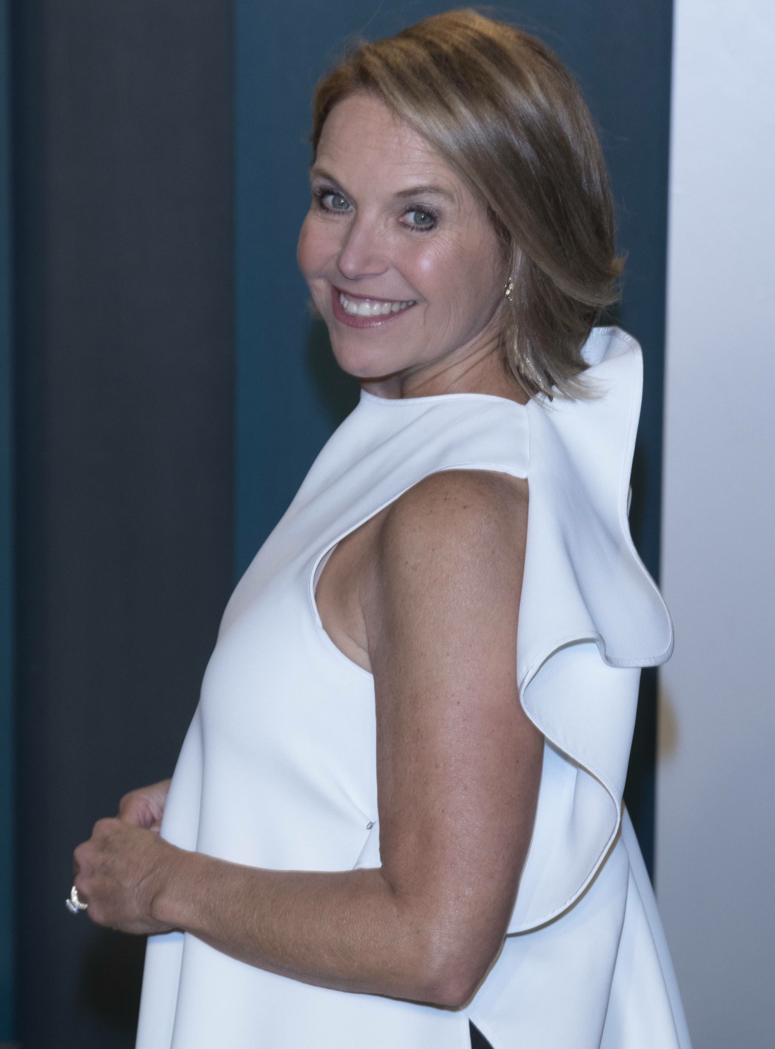 Katie Couric attends the Vanity Fair Oscar Party at Wallis Annenberg Center for the Performing Arts...