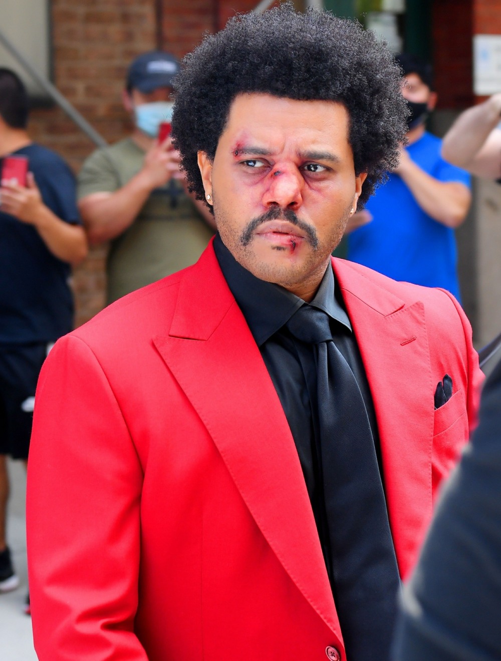 The Weeknd looks rough in NYC!