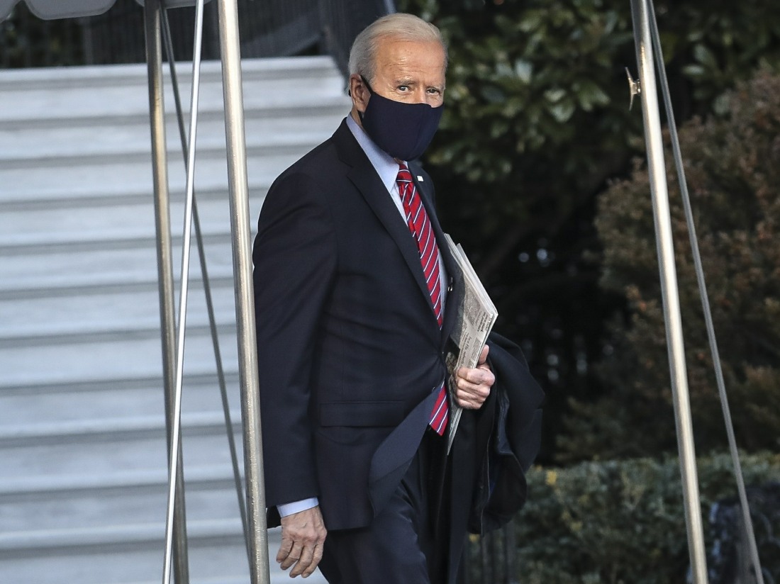 Biden Departs the White House for Wilmington, DE