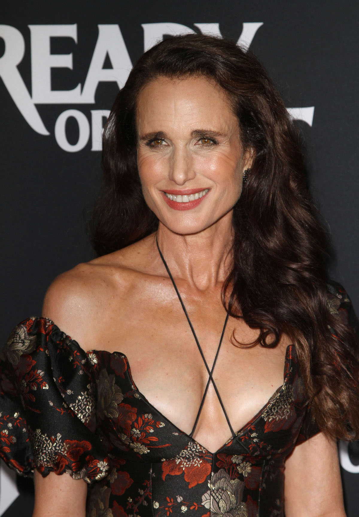 Andie MacDowell attends the premiere of "Ready Or not" in Los Angeles