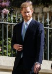 Prince Harry, The Duke of Sussex arrives at the Easter Sunday church service at St.George's Chapel in Windsor Castle on Sunday April 21, 2019