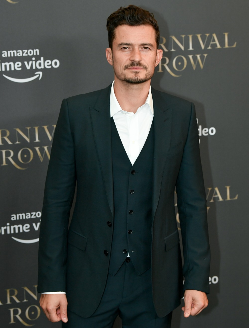 Actor Orlando Bloom comes to the Astor Film Lounge to perform the Amazon series "Carnival Row". Photo: Jens Kalaene/-Zentralbild/