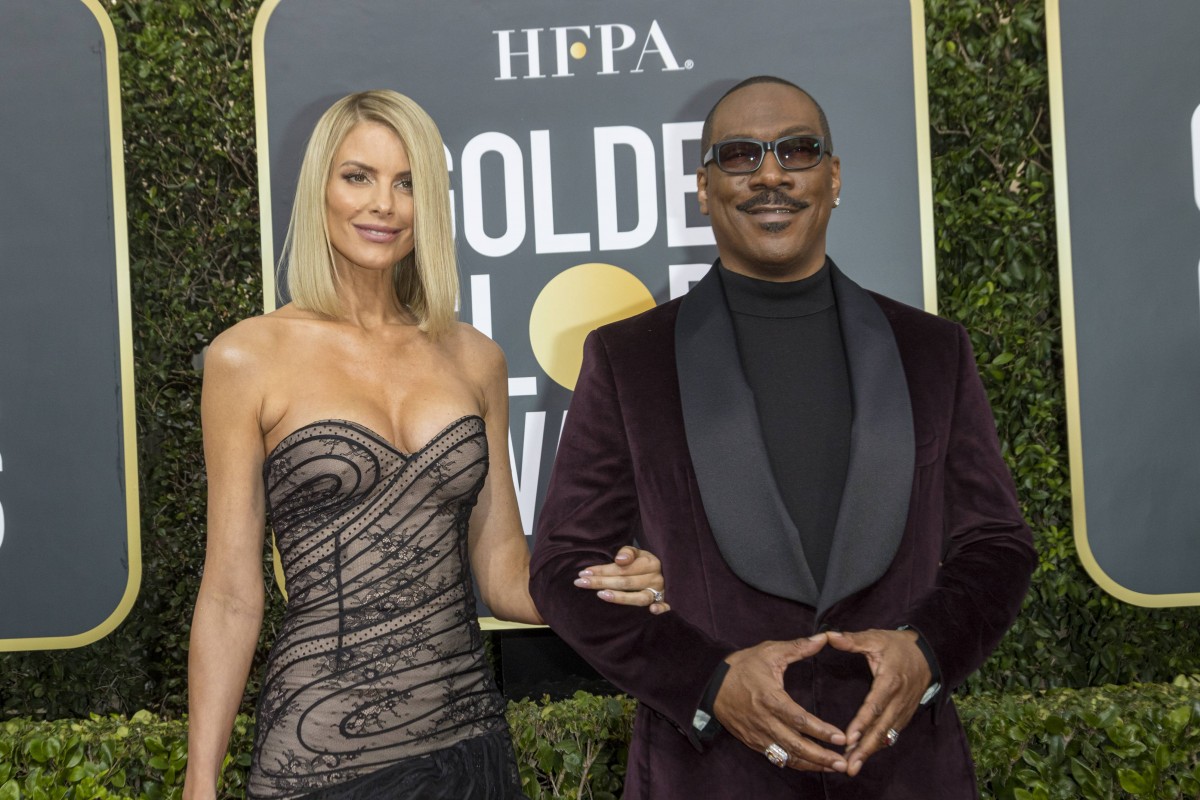 Eddie Murphy and Paige Butcher attend the 77th Annual Golden Globe Awards, Golden Globes, at Hotel Beverly Hilton in Beverly Hills, Los Angeles, USA, on 05 January 2020. | usage worldwide