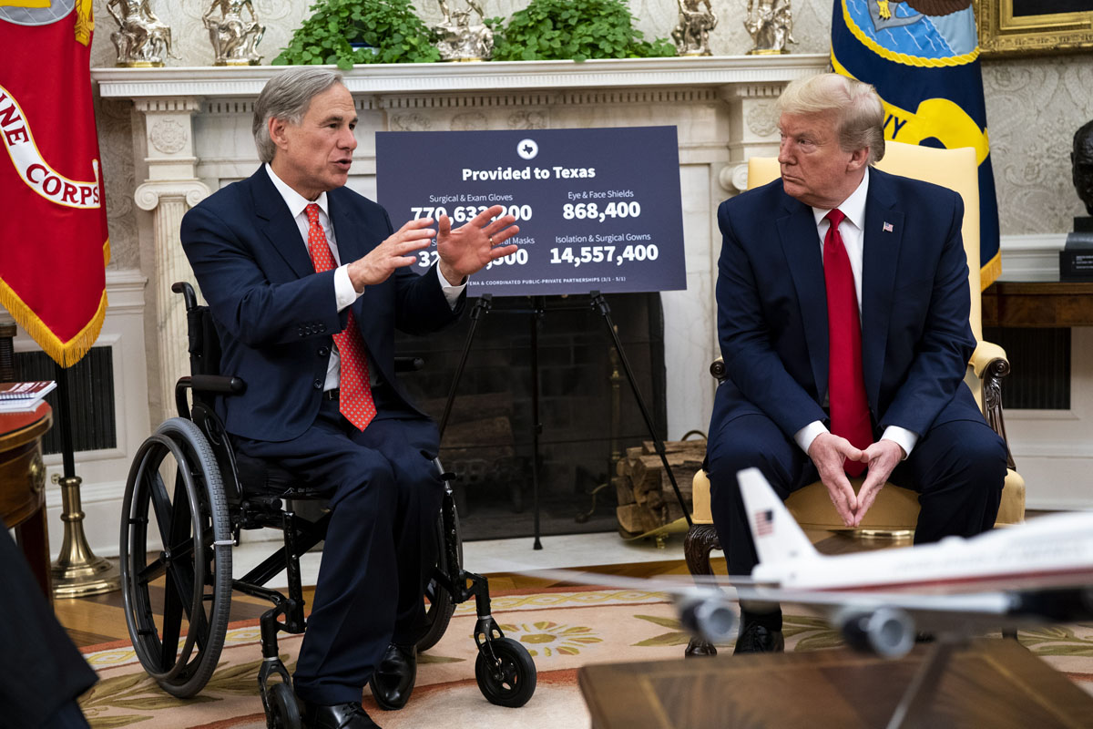 Trump Meets with Governor Greg Abbott of Texas