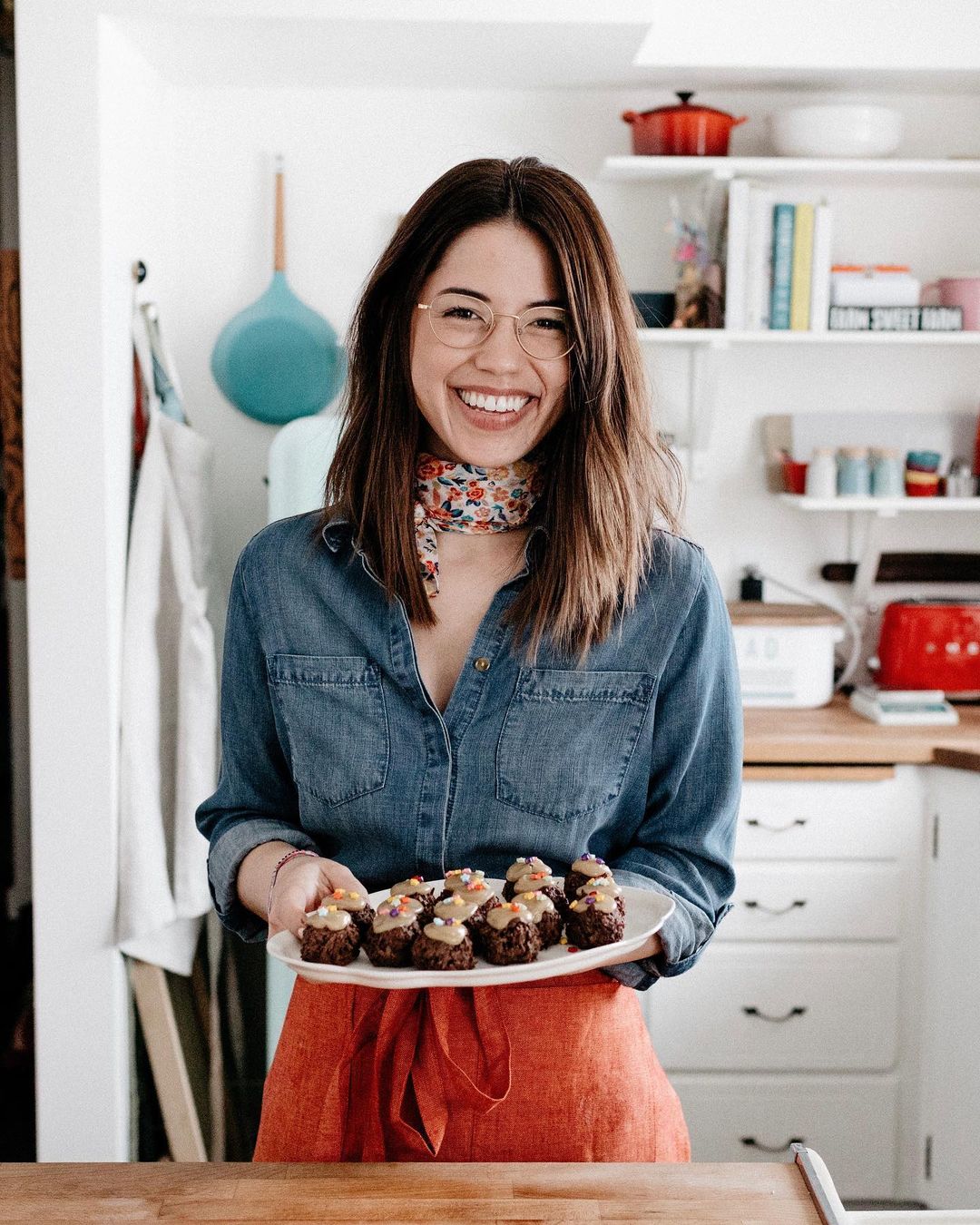 Molly Yeh’s popcorn salad, with veggies & mayo, is not a thing in the M...