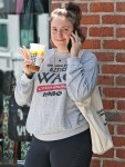 Smiling Lena Dunham makes a coffee stop in West Hollywood