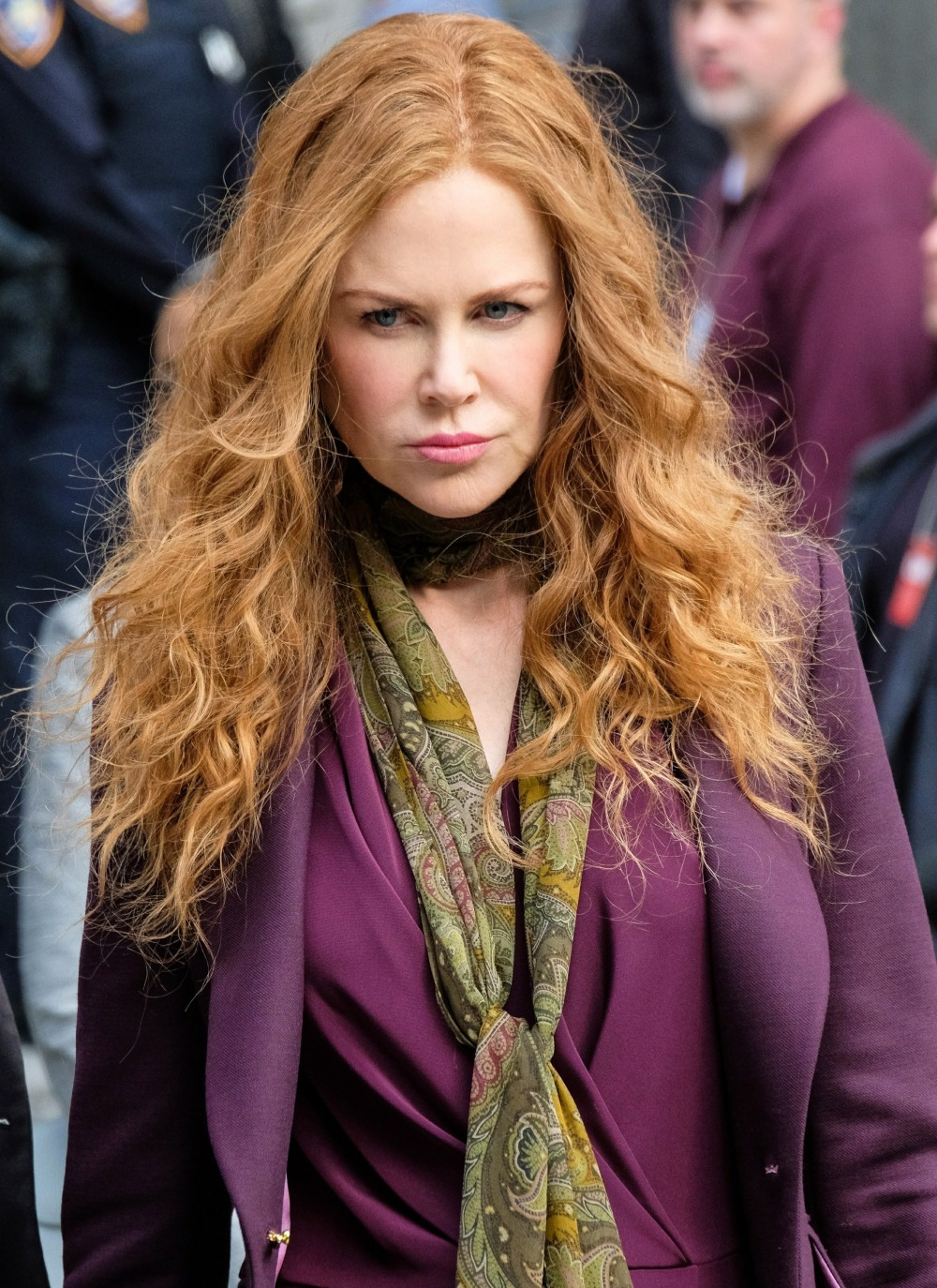 Nicole Kidman films with Hugh Grant and Donald Sutherland in NYC