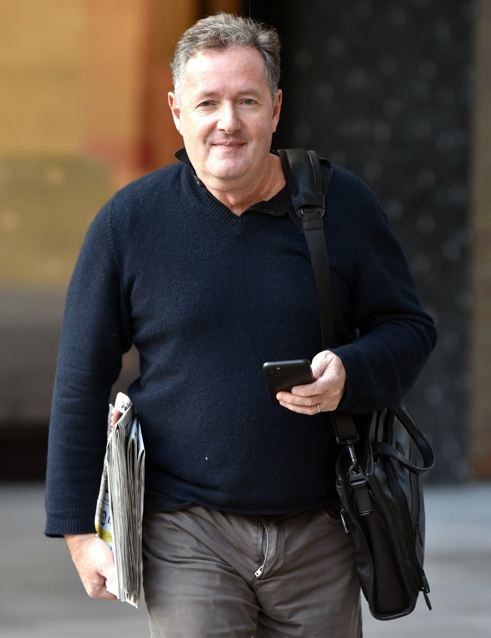 Piers Morgan seen outside the ITV Studios