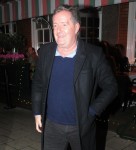 Piers Morgan and wife Celia seen leaving Harry's Bar