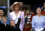 Diana, Princess of Wales 
Prince William
Prince Harry 
Queen Elizabeth II
Princess Margaret
Prince Charles, Prince of Wales
Trooping the Colour