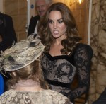 THE DUKE AND DUCHESS OF CAMBRIDGE ATTEND THE ROYAL VARIETY PERFORMANCE 
Meeting the cast of Mary Poppins including Petula Clark in the beige hat.