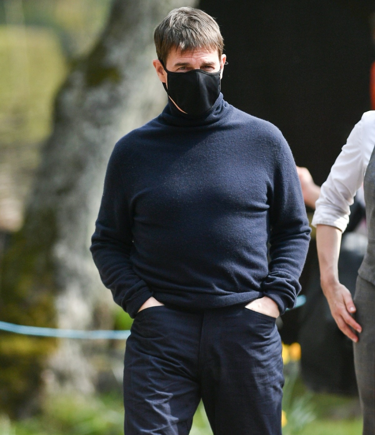 Tom Cruise and Hayley Atwell spotted on the set of Mission Impossible 7 in Yorkshire
