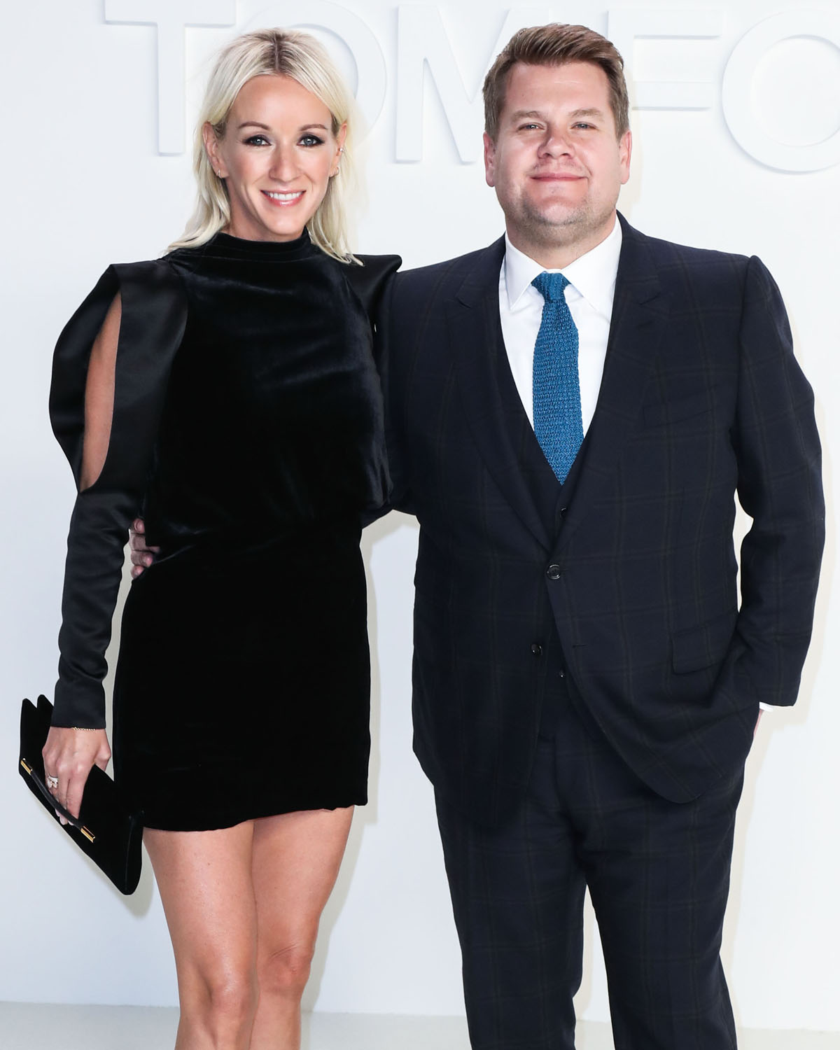 Julia Carey and James Corden arrive at the To...