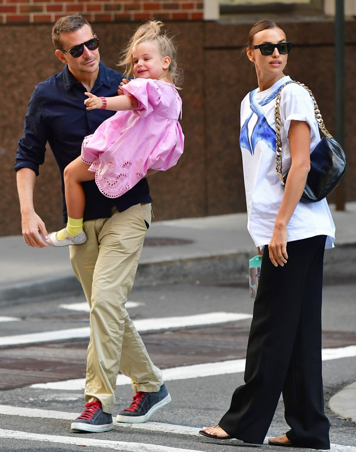 Bradley Cooper and Irina Shayk pictured with little Lea in NYC