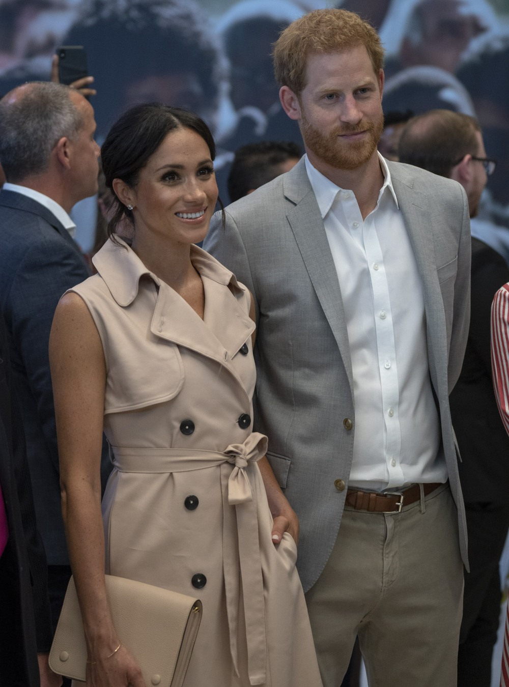 The Duke and Duchess of Sussex  visited the Nelson Mandela Centenary Exhibition at Southbank Centre's Queen Elizabeth Hall.