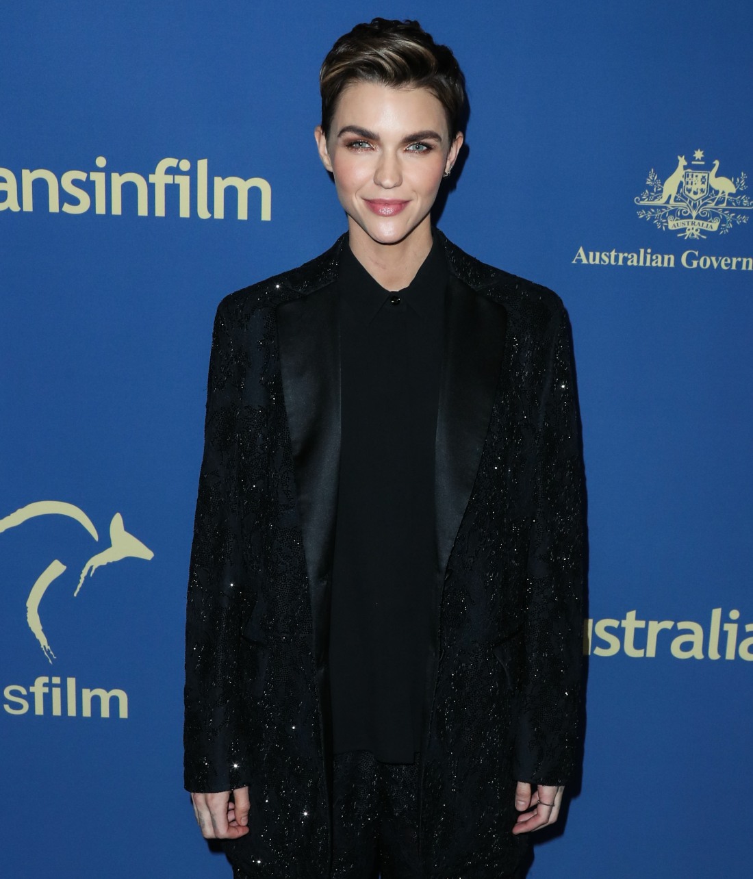 Actress Ruby Rose arrives at the 2019 Australians In Film Awards held at the InterContinental Los Angeles Century City on October 23, 2019 in Century City, Los Angeles, California, United States.