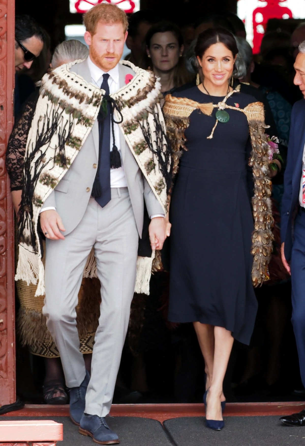The Duke and Duchess of Sussex visit Te Papaiouru Marae in Rotorua, New Zealand
