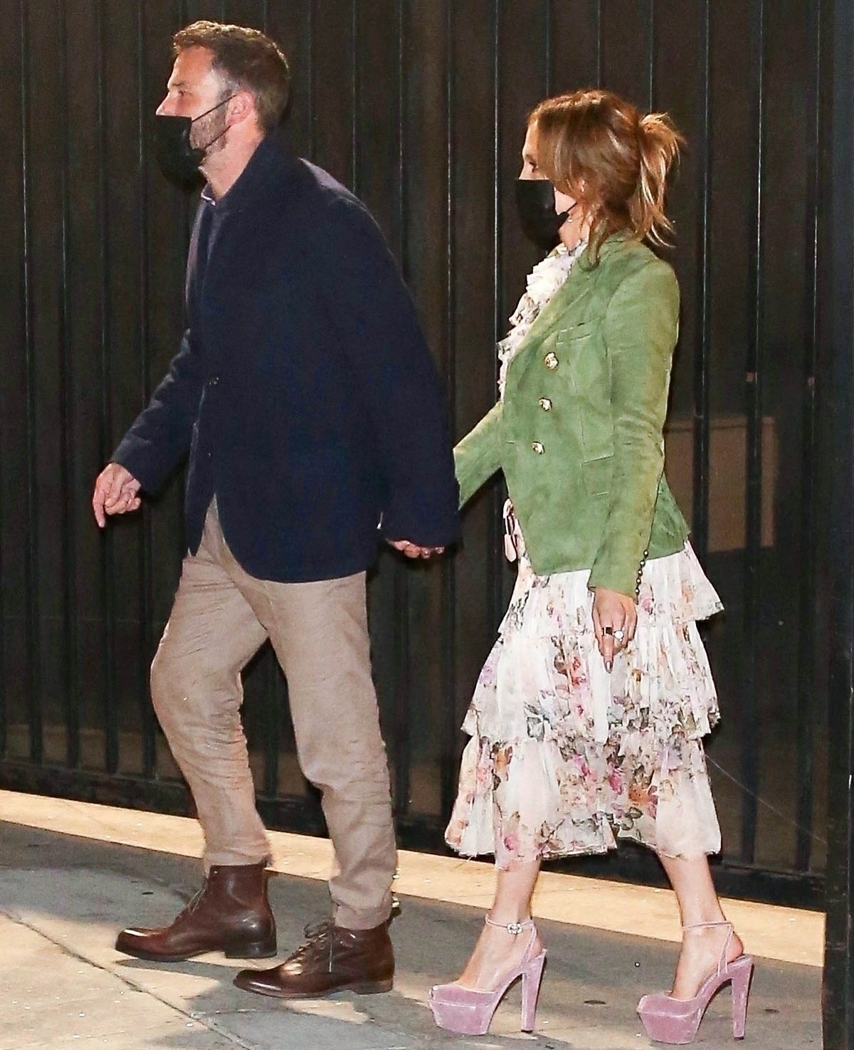 Ben Affleck and Jennifer Lopez exit the Hamilton showing with their family in Hollywood!