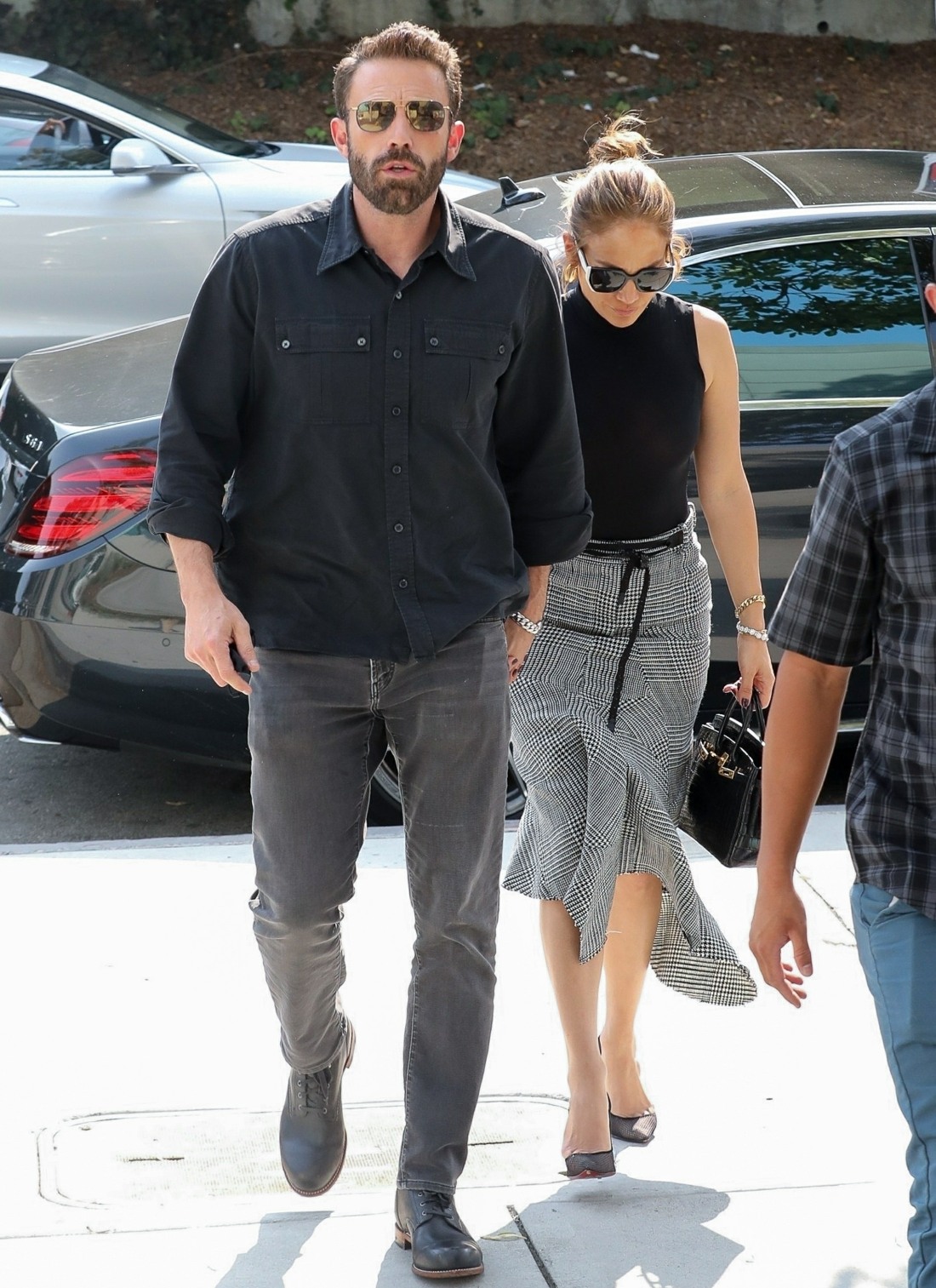 Ben Affleck and Jennifer Lopez wear matching outfits shopping in LA
