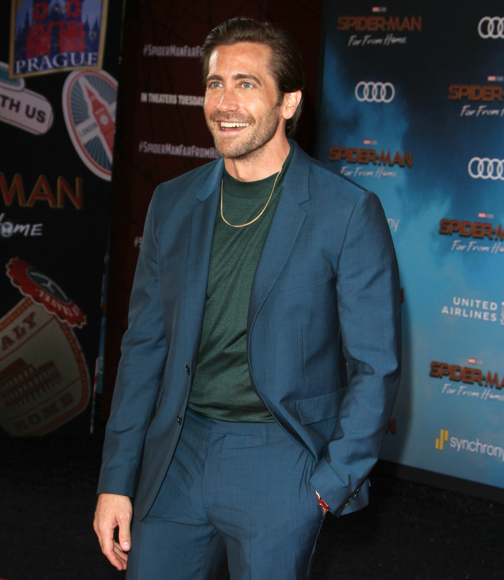 Jake Gyllenhaal attends  The Premiere of "Spider-Man Far From Home" in Los Angeles