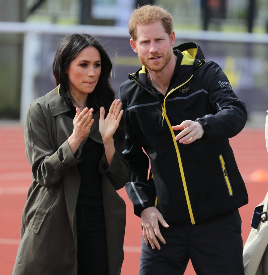 Prince Harry and Meghan Markle attend the UK team trials in Bath