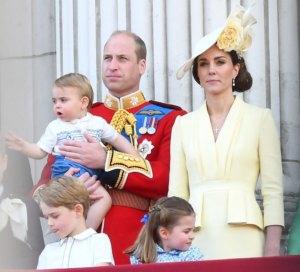 Prince Louis and the Duke of Cambridge on the balcony, 2019 Trooping the Colour