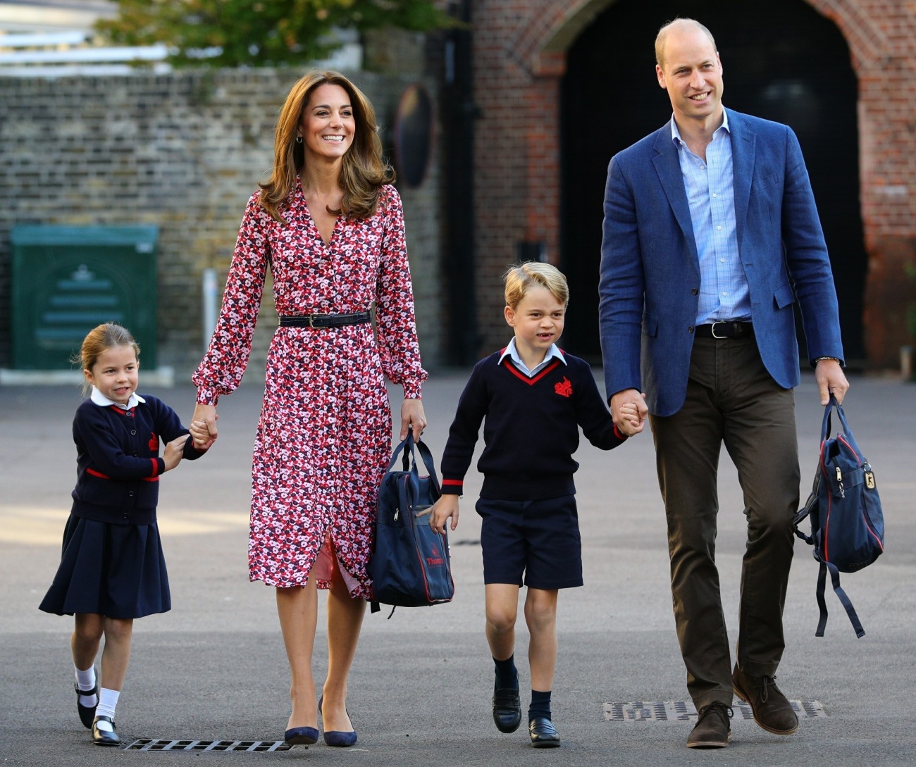 Princess Charlotte is spotted on her first day of School in London!