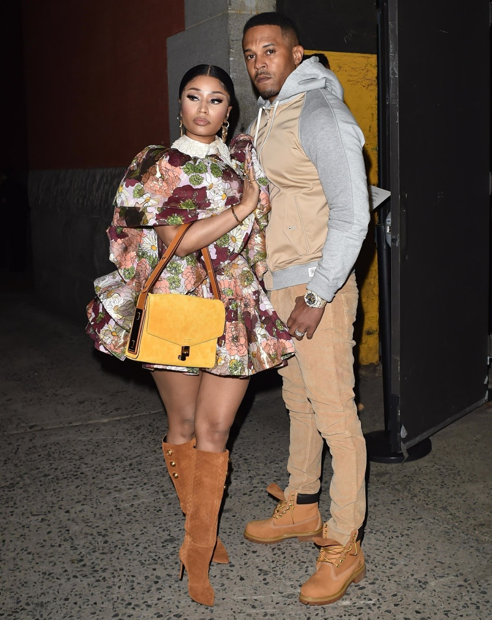 Nicki Minaj with Husband Kenneth Petty spotted at the Marc Jacobs Fashion Show