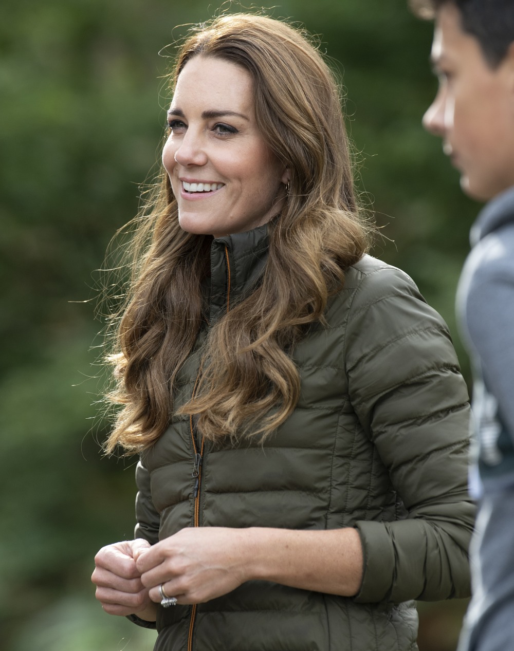 Catherine, Duchess of Cambridge, at the Windermere Adventure Training Centre with RAF Cadets