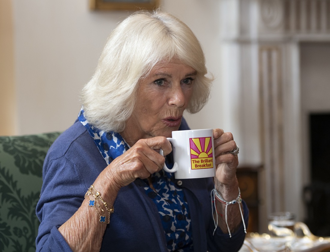 Camilla, Duchess of Cornwall, meets young women who have been supported by The Prince’s Trust, ahead of the charity’s ‘Brilliant Breakfast’ campaign, at Clarence House, London.
