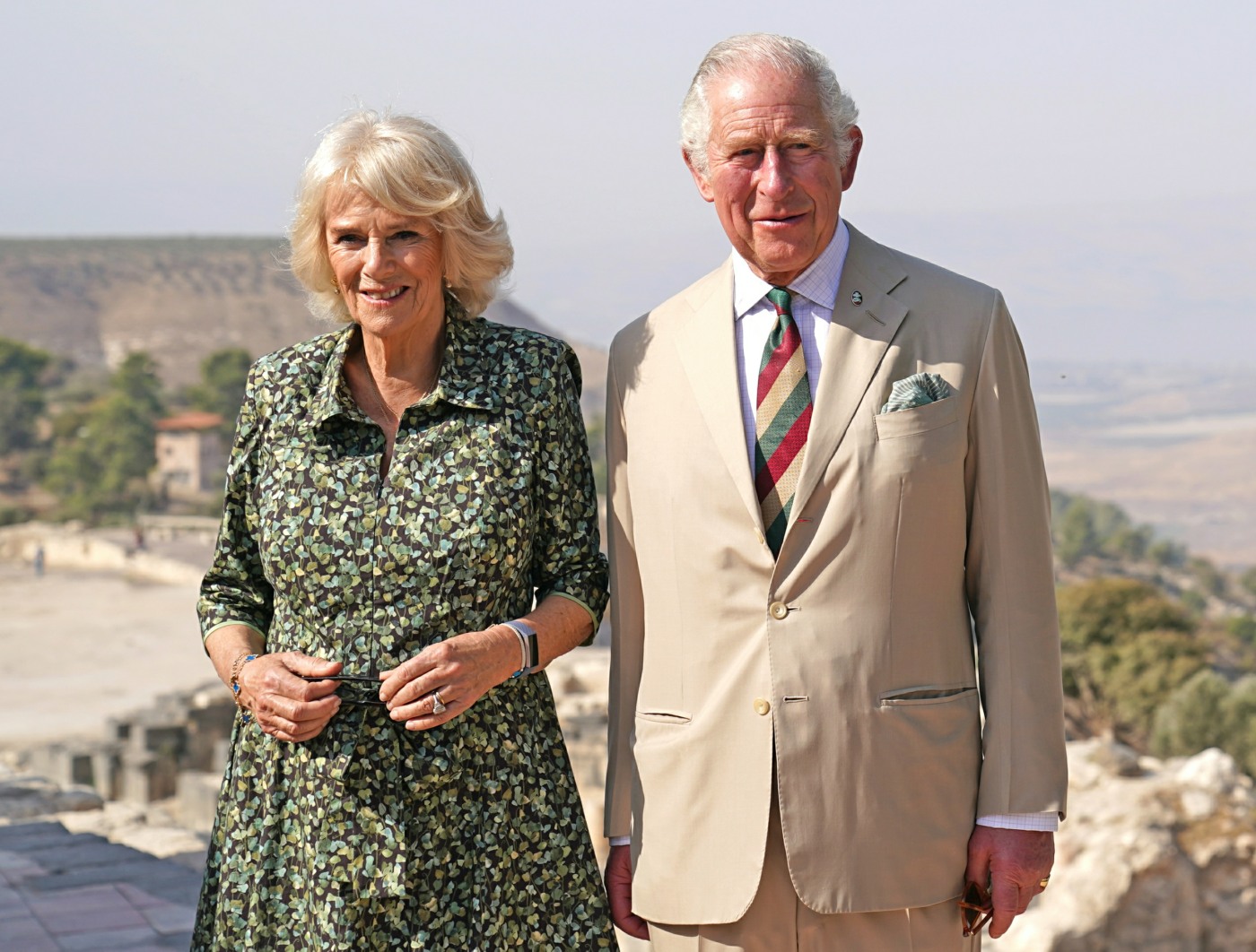 Prince Charles and Camilla Duchess of Cornwall Tour Umm Qais