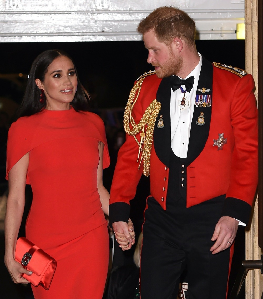 Prince Harry and Meghan Markle are seen at the Mountbatten Festival of Music