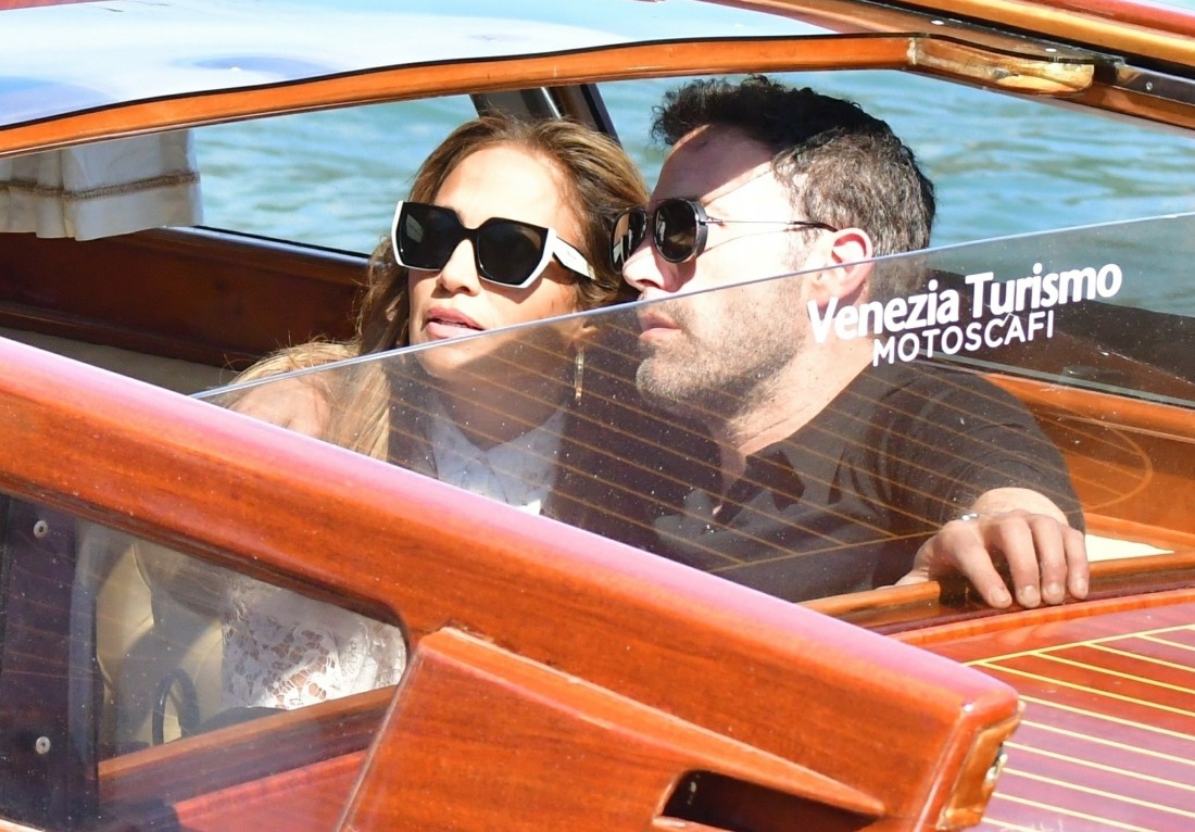 'Bennifer' couple arrive in Venice during the 78th Venice Film Festival