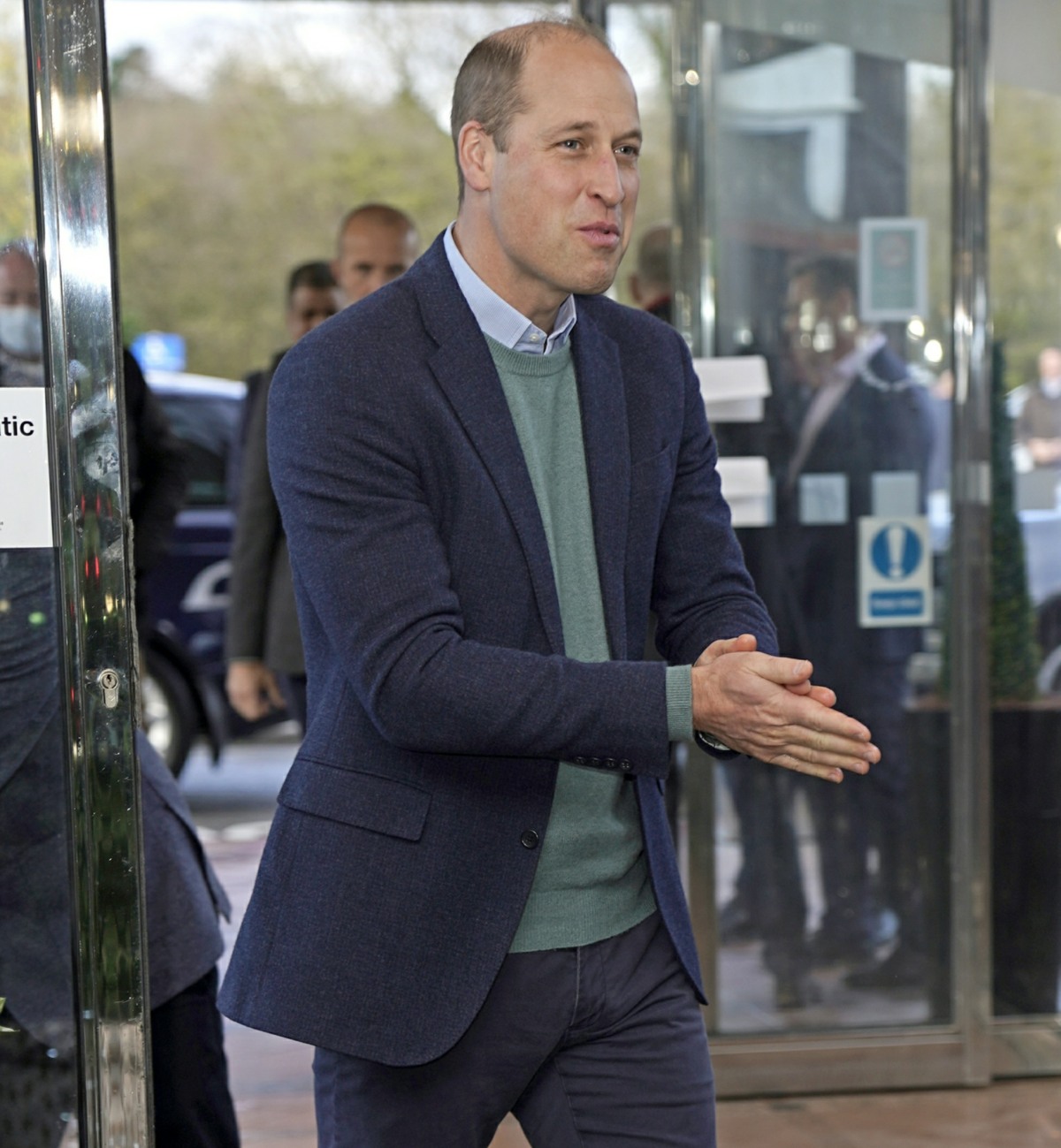 Prince William Visits Leeds Hotel for Refugees