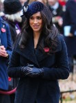 Meghan Duchess of Sussex and Prince Harry Duke of Sussex pictured at Field of Remembrance in London