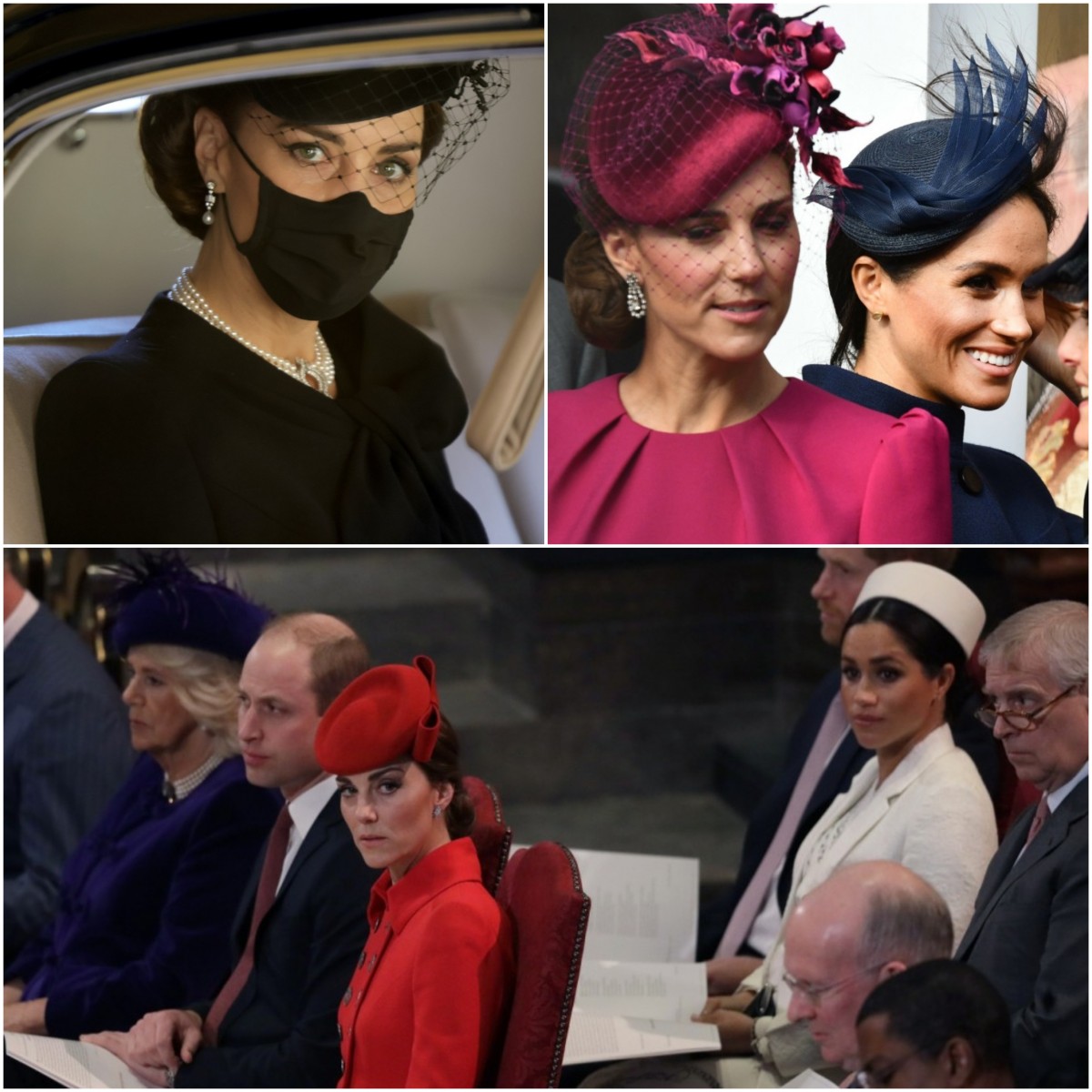 Collage of Kate and Meghan
