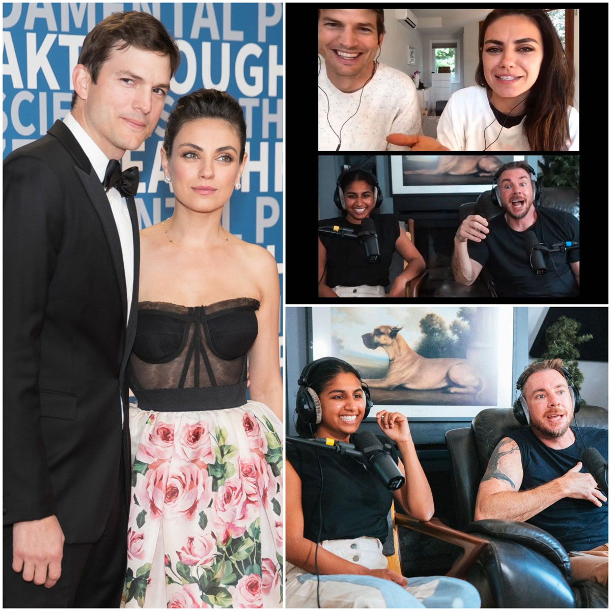  Mila Kunis and Dax Shepard on Dax's podcast