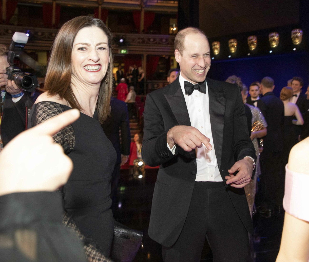 The Duke and Duchess of Cambridge attend the EE British Academy Film Awards ceremony at the Royal Albert Hall.