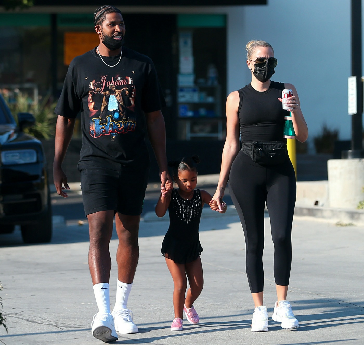 Khloe Kardashian and Tristan Thompson With Daughter True