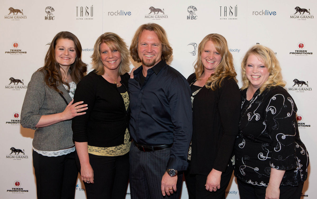 The Sister Wives and Kody Brown in 2012
