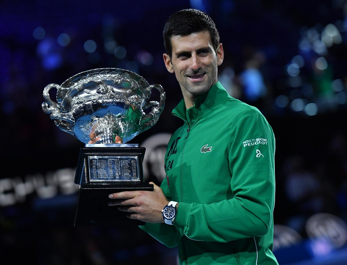 Novak Djokovic wins the Australian Open 2020 in Melbourne