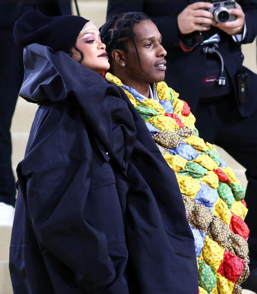 Rihanna and ASAP Rocky attend the 2021 Met Gala