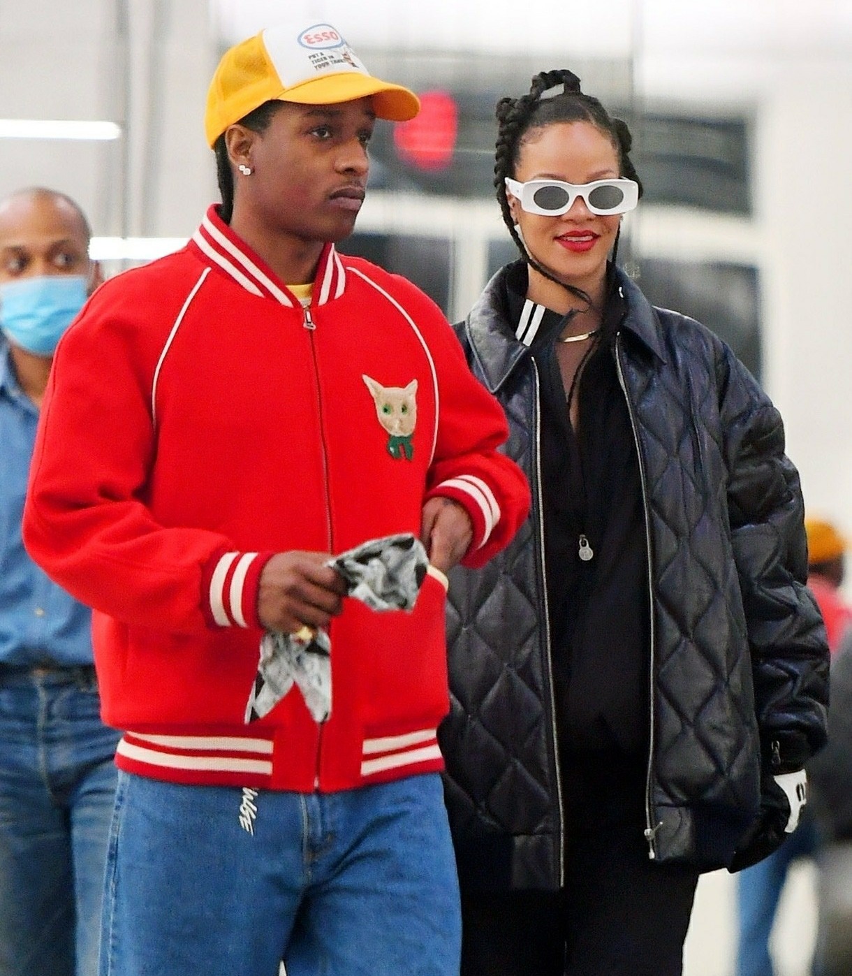 Rihanna and ASAP Rocky shopping at the Celine store